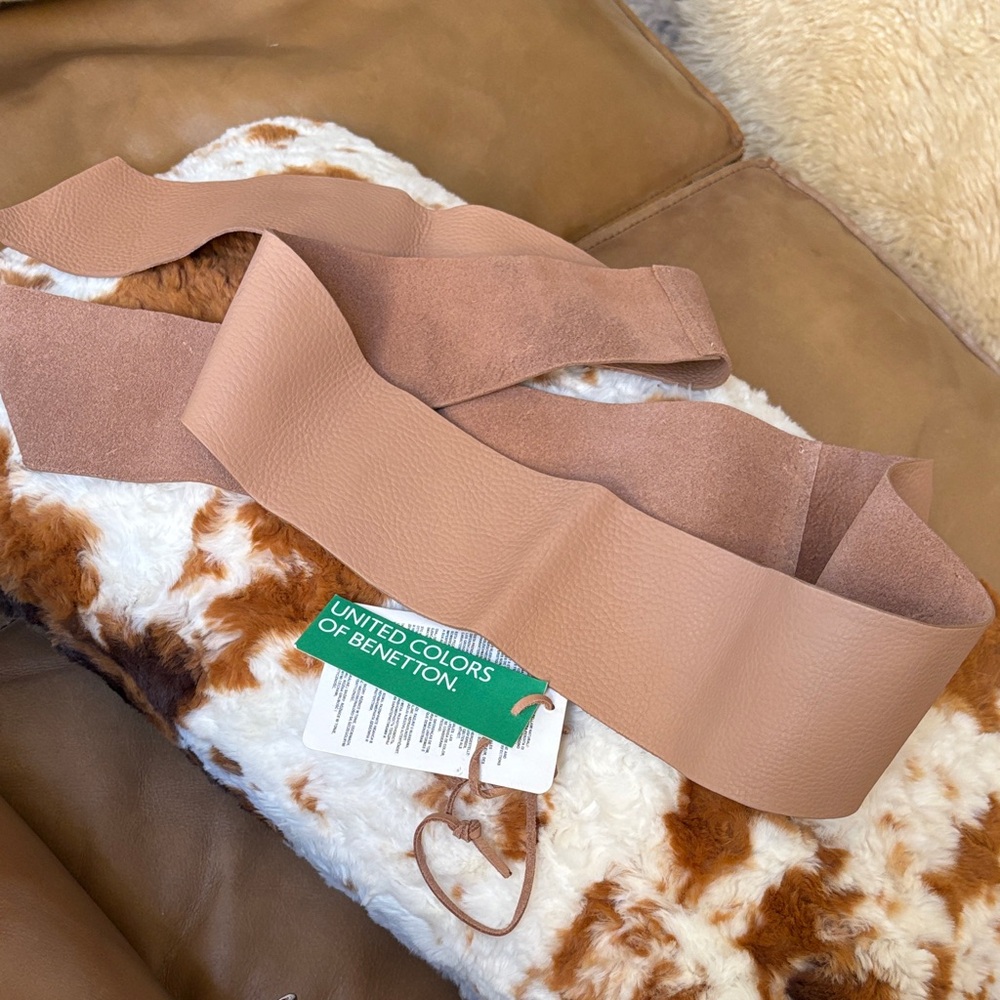 United Colors of Benetton Leather Wrap Sash Belt